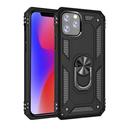 China For iPhone 11 Pro Max Case With Magnetic Ring Holder TPU PC Back Cover Kickstand Hybrid Cell Phone Case For iPhone 11 For iPhone 11 Pro Max for sale