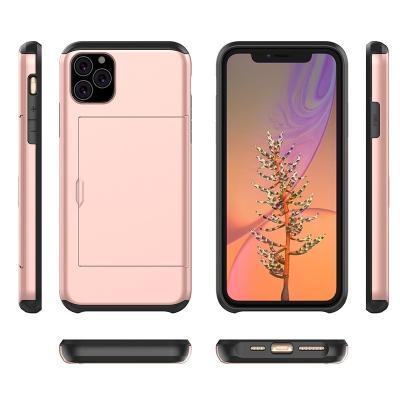 China For Samsung Galaxy S8 s8 plus Armor Case Slide Credit Card Holder Case Shockproof Slots Hybrid Stand Phone Case Cover For Samsung Galaxy S8 s8 plus case for sale