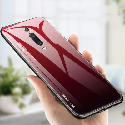 China Gradient Tempered Glass Back Cover Mobile Phone Case For Xiaomi Anti-scratch Gradient Tempered Glass Back Cover Luxury Mobile Phone Case For Xiaomi For Redmi K20 pro K20Pro MI 9T pro for sale