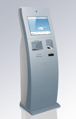 China Touch Screen WIFIS 3G Informations-Kiosk mit thermischem Empfangs-Drucker-Barcode-Scanner zu verkaufen