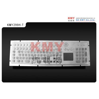 China 104 Keys Information Kiosk Metal Keyboard With Touchpad and Numeric Keypad for sale