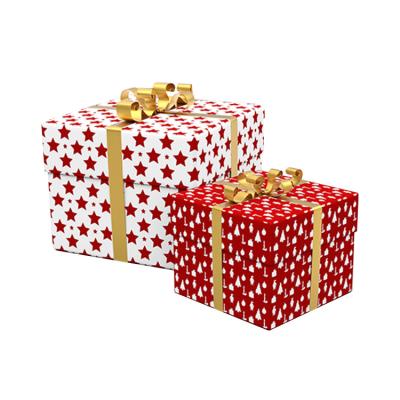 China Various Sizes Gift Paper Present Box Handmade Packaging Decorative Christmas Gift Box for sale