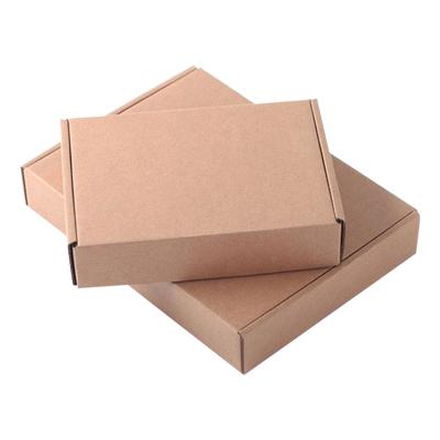 China Recyclable Brown Kraft Box Packaging For T Shirt / Clothes Packaging Paper Box for sale