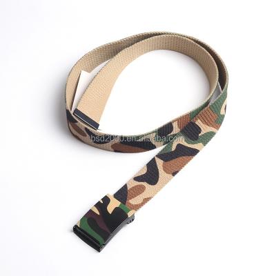 China High quality Plain Military Tactical Custom Men Army Outdoor Woven Fabric Nylon Belt With Plastic Buckle Laser Logo Webbing zu verkaufen