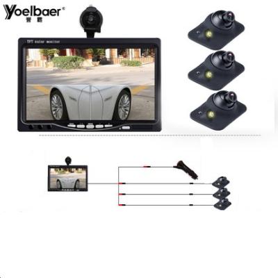 China Waterproof Car Reverse Camera 7 Inch LED Display Side View Car Camera Monitor System Blind Spot Areas for sale