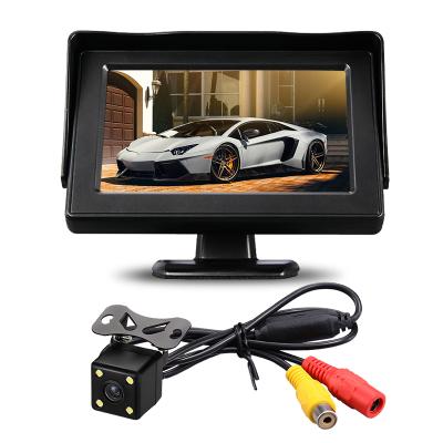 China 648*448 Car Reverse Camera System With Night Vision Camera Car Parking Camera With Monitor for sale