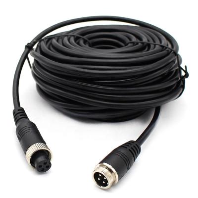 China Bulk Whole Cable 5M 10m 15M 20M Aviation Plug DVD Player Factory Extension 4 Terminal For Mobile DVR Bus Camera LCD Monitor for sale