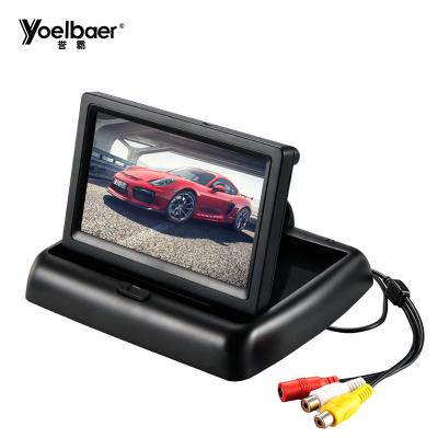 China Factory Cheapest Brand YOELBAER Shock Resistant 4.3 Inch Mini Folding TFT LCD Monitor for sale