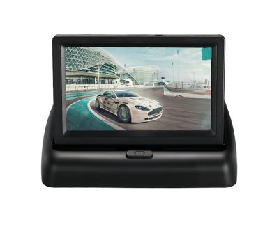 China Universal Vehicles 4.3 Inch Folding Car Mini TV Monitor 480*272 LCD Monitor for sale