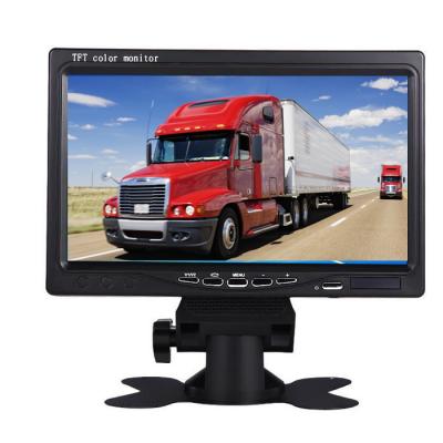 China Multi-Language Support 7 Inch Monitor Foldable Car LCD Display Small LCD Monitor With AV Input 7 Inch Monitor for sale