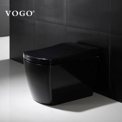 China Cheap Modern WC Automatic Bathroom Black Color Ceramic Intelligent Toilet Bowl for sale