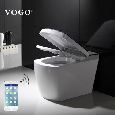 China Automatic Operation Damping Double Siphonic Smart John Wall Ladies Toilet for sale