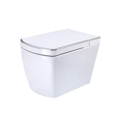 China Auto Operation Floor Standing Smart Sanitary Ware Smart Pedestal Toilet for sale