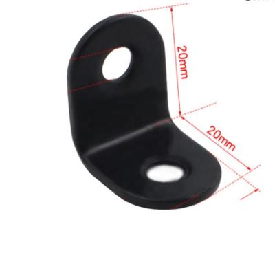 China stainless steel etc. L shape new thickened black 90 degree stainless steel board fixed connector bracket wood connector support corner code for sale