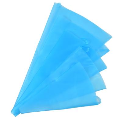 China Sustainable Kitchen Tpu Piping Bag Silicone Icing Bag Thick Blue Piping Cake Decorating Tool for sale