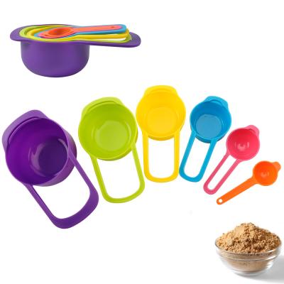 China Sustainable 10 Pcs Kitchen Measuring Tools Baking Tools And Plastic Measuring Cup Set for sale