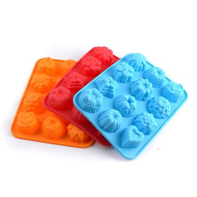 China Sustainable Amazon Diy Silicone Fondant Molds Silicone Jelly Molds Chocolate Molds Baking Vacation for sale