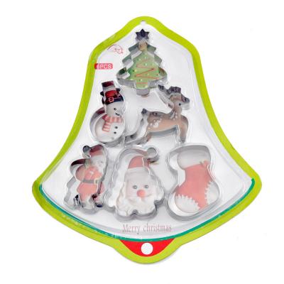 China Viable Christmas Varietie Shaped Household Sandwich Cookie Cutter Food Grade Cookie Mold Cookie Cutters for sale