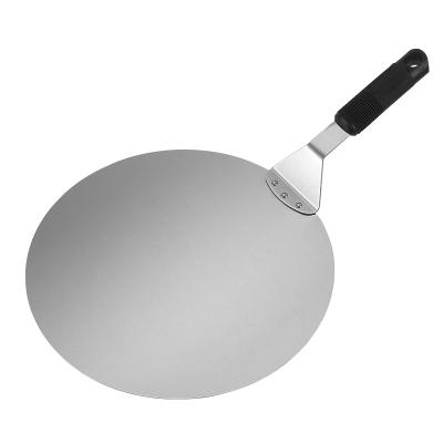 China Round Skin Safe Shovel Stocked Pizza Grip Handle Baking Tools For Baking Homemade Pizza for sale