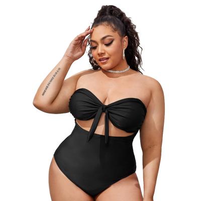 China ZY5732 Wholesale Black Anti-UV Bikini Women's Private Label One Piece Swimsuit Plus Size for sale