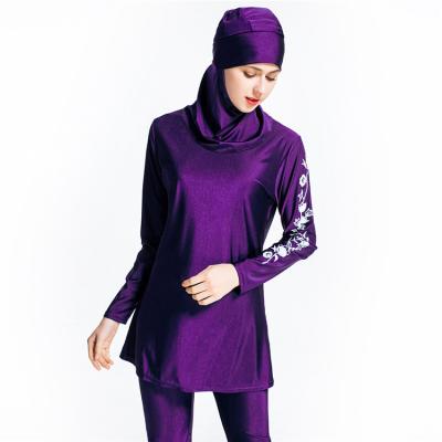 China Breathable Muslim New Arrival K11 Custom Two Piece Long Sleeve Swimwear for sale