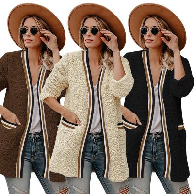 China D3913 Anti-Wrinkle Private Label Women Coats Winter and Autumn Cardigan Faux Fur Teddy Coat for sale