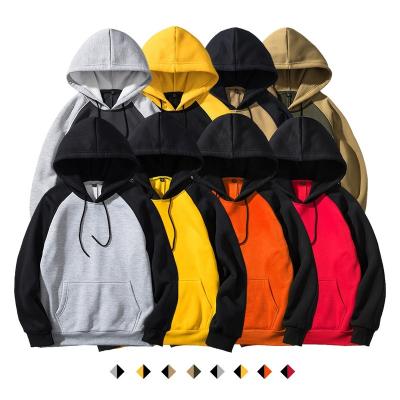 China Men's Unisex Pullover Hoodie Fleece Anti-wrinkle Design Multicolor 100% Polyester Loose Hoodies for sale