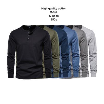 China Breathable 100% Cotton T Shirt Long Sleeve For Men Custom T Shirt For Men Full Sleeve for sale