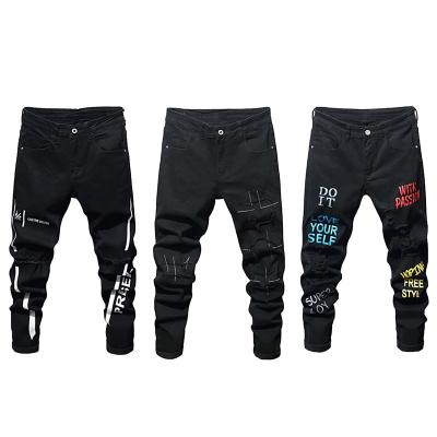 China Breathable Boutique Black Jeans Boys Skinny Fit Denim Pants For Kids for sale