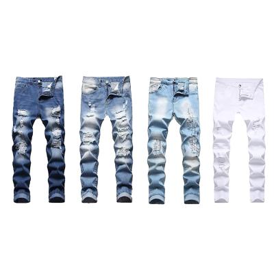 China Wholesale Breathable Slim Fit Boys Skinny Jeans Skinny Ripped Destroyed Jeans For Boys for sale