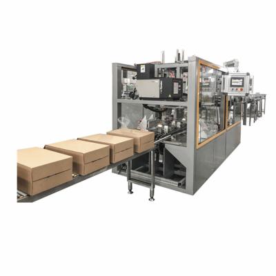 China High speed automatic global guarantee carton folding and packing machine for sale