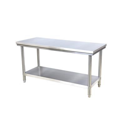 China Stainless Steel+Stainless Steel Large Size Cold Rolled Steel Commercial Work Table With Undershelf Food Prep Commercial Grade Work Table for sale