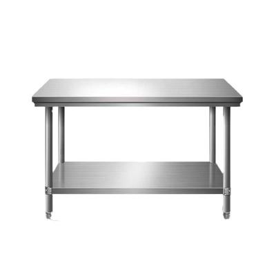 China Commercial Cold Rolled Steel+Stainless Steel Kitchen Ware Stainless Steel Work Table For Restaurant Dining Table for sale