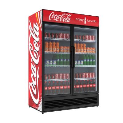 China Single-Temperature Pepsi Beverage Fridge With Glass Door Commercial Beverage Freezer Refrigeration Equipment for sale