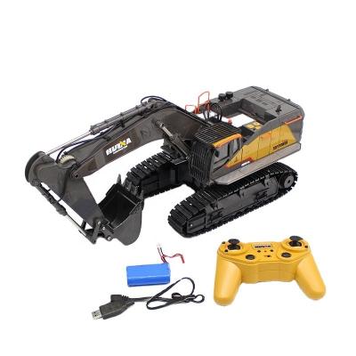 China Machinery Repair Shops JIsion New 1:40 Excavator Toy 1592 Metal Die Cast Static Truck Toy With Remote for sale