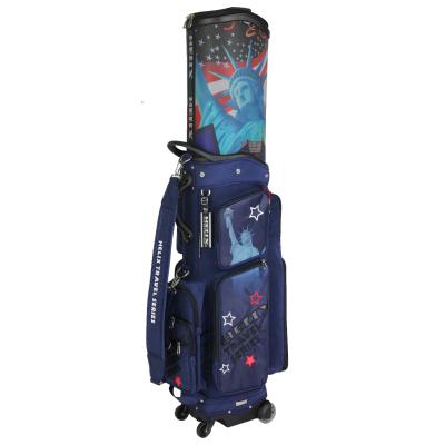 China Nylon Propeller Customized American Style Liberty Golf Bag For USA for sale