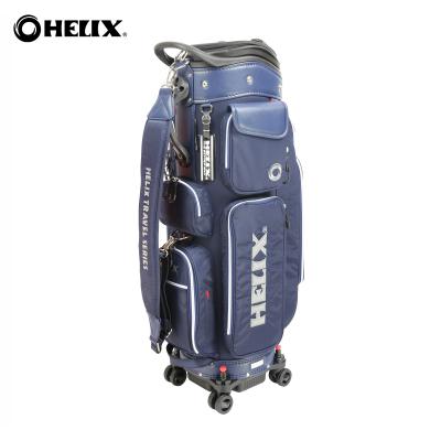 China High quality hot sale import nylon PROPELLER golf bag with wheel golf club carry bag tour world for sale