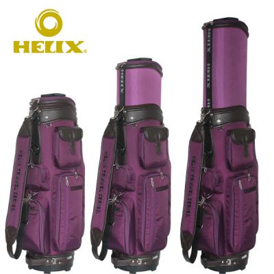 China New Design Nylon Propeller Golf Gun Bag With Wheels Custom Golf Staff Bags With Wheels for sale