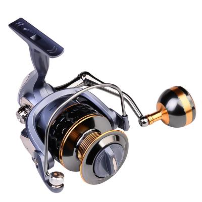 China Professional Casting Fishing Spinning Reel Fishing Full Wheel Gk1000-7000 Full Wheel Metal Stainless Steel Body Reel Handle 10kg Carp Saltwater Reel Fishing Reel for sale