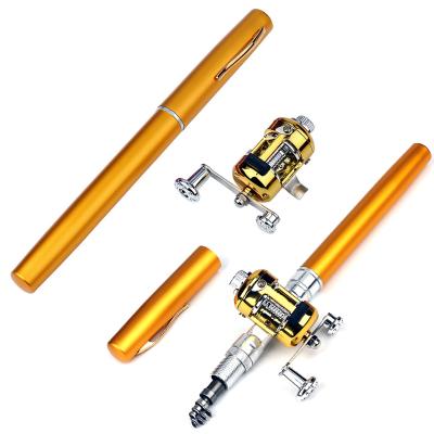 China Factory direct sales glass spinning aluminum alloy portable pen fishing rod for sale