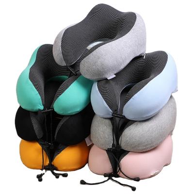 China Cotton Head Wholesale Memory U Shaped Pillow Memory Aircraft Travel Neck Pillow U Shaped for sale