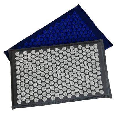 China Massage Mat Cotton Fabric Acupressure Mat Body Hengyue Maker Acupuncture and Hexagon Spike Shakti Mat Pillow for sale