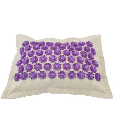 China New natural wholesale eco plastic plastic spikes acupressure mat and pillow canvas set with bag Z0-1549 for sale