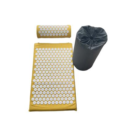 China New Portable Eco-Friendly Natural Wholesale Environmental Protection Nail Linen Acupuncture Mat and Pillow Case Plastic Bag for sale