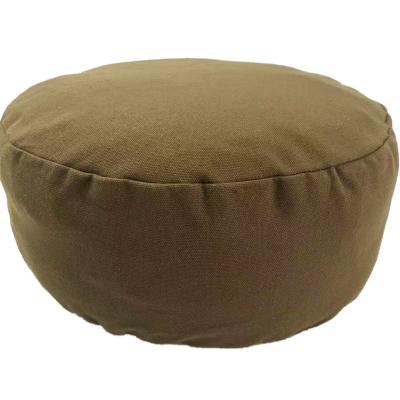 China Health Care Meditation Cushion Yoga Personal Round Seat Mat Buckwheat Husk Bolster for sale