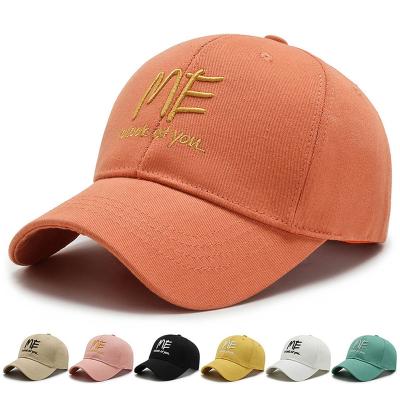 China COMMON gorras sell new 6 letter multi-colors classic stylish panel embroidered sun hat outdoor sports casual wholesale baseball caps for sale