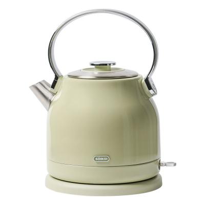 China 360 Degree Base Soikoi Stainless Steel Kettle 1850w Rotation Electric Kettle 1.5l Portable Kettle for sale