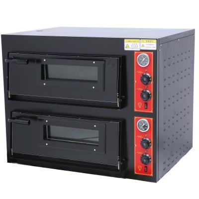 China Commercial High Temperature Double Pizza Oven Commercial High Temperature Pizza Oven Bread Equipment for sale