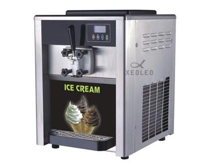 China 2021 Brand New Outdoor Hot Sale Ice Cream Machine On Selling New Table Ice Cream Machine 1300W Stainless Steel 18L/Hour for sale