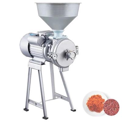 China Hotels Electric Heater Cylinder Cereal Grinder Corn Grain Rice Mill Wheat Flour Dry And Wet Grinding Machine for sale